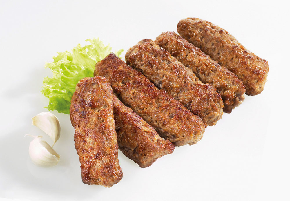 Geflügel Cevapcici, gebraten